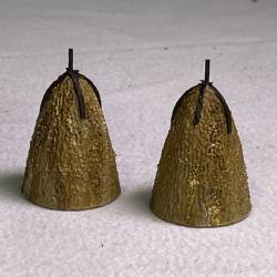 Hay Stacks (2) (15mm) PAINTED